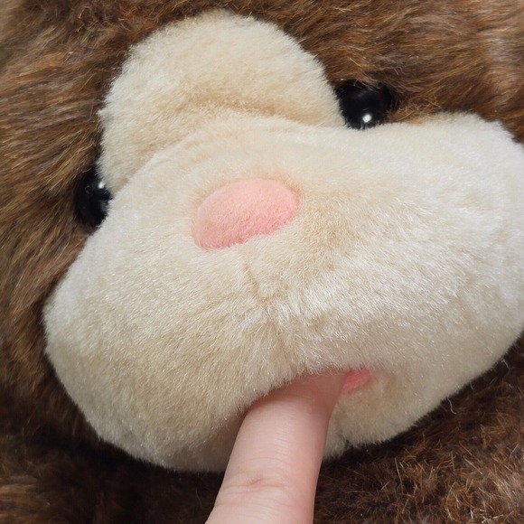 Vintage Mattel Emotions Teddy Bear Plush Brown 1980s Missing Pacifier Diaper - Picture 8 of 10